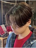 盛岡駅毛流れセンターパートニュアンスパーマフェザーパーマ30代