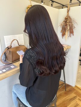 ロッカヘアエジェ(ROCCA hair eje.) アプリコットオレンジくびれヘア暖色つやカラー8.23