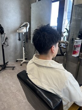 タメ(tame-) サーフカール/フェザーパーマ/ブルーブラック【都賀/メンズ】