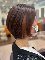 アトリエコア(Atelier Coa)&nbsp;太白区ショートボブくびれショートインナーカラー顔周りレイヤー