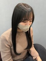 スウィープ 札幌大通(sweep) 艶感ブラック×ストレートロング