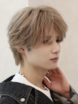 ルーシー 渋谷(LUCEY) センターパートフェザーパーマシャドウパーマメンズパーマ