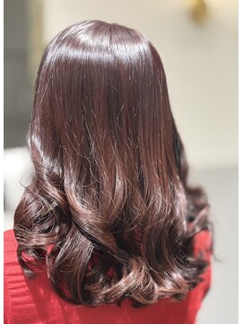 アンジー(Angee) オレンジカラーで大人可愛いスタイルに仕上げました