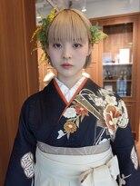 ユルクメゾンシティ 名古屋(JURK MAISON CITY) 名古屋/ミルクティーブロンド/ダークブルー/デジタルパーマ