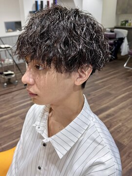 ラパンセブランメンズ 蟹江(LA PENSEE BRUN MEN'S) ツイストスパイラルパーマ