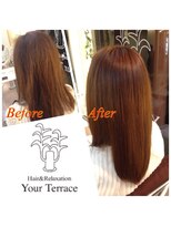 ユアテラス(Your Terrace) 頭皮髪質改善スパTr　 Before After 