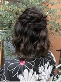 周りと差をつける小顔ハーフアップ＊ヘアセット ヘアアレンジ