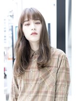 アッシュ 祐天寺店(Ash)&nbsp;外国人風ベージュのニュアンスストレートスタイル