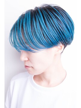 リジョイスヘア(REJOICE hair) 【REJOICE hair】ベリーショート×ターコイズブルー