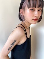 ガレージ バイ グリーン 原宿 表参道(Garage by green) 【loki】ボブ×インナーピンク