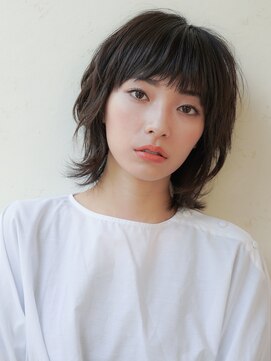 ニーフ 恵比寿(neaf) ショート ミディアム レイヤー 外ハネ 美髪 ワイドバング