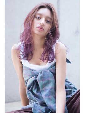 オースティン 門前仲町(AUSTIN) 前髪かき上げイメチェンイヤリングカラーラベンダーカラーくびれ