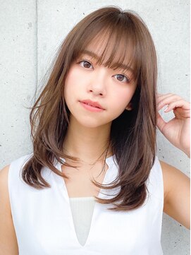 アグノス 青山(Agnos) ワンカールレイヤー イメチェン 前髪 くびれ ラベンダーカラー