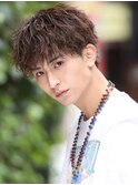 波打ちスパイラルツイストスパイラル束感マッシュウルフ