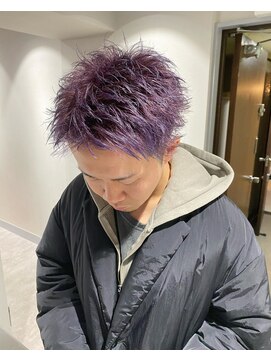 オグジュアリー 表参道(aux.) ラベンダーグラデーション/前髪［表参道/表参道駅］