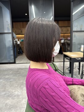 トリニティ 本厚木(trinity) 内巻きボブ/ナチュラルボブ/ダークブラウン