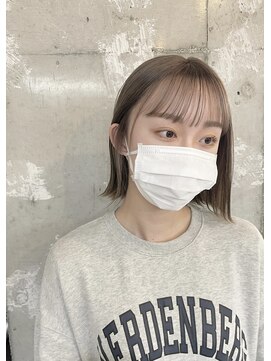 リアン(Lien) 切りっぱなしボブ×グレージュ　HIROKI