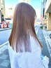 【stylist渡邊限定クーポン】透明感カラー+髪質改善トリートメント