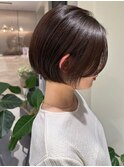 前下がりショートボブ/ナチュラル