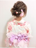 浴衣着付けとヘアアレンジ