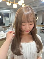 ボタン ハカタ(VOTAN hakata)&nbsp;【藤野結衣】久住ベージュ×レイヤーカット