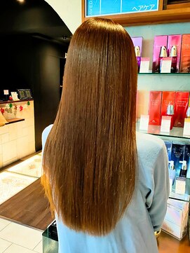 ヘアリゾート粋 ティガ 池袋店(tiga) 髪質改善ストレート/ミルクティーアッシュベージュ