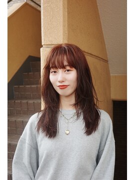 ツナグ(tsunagu) ロングレイヤー×オレンジカラー