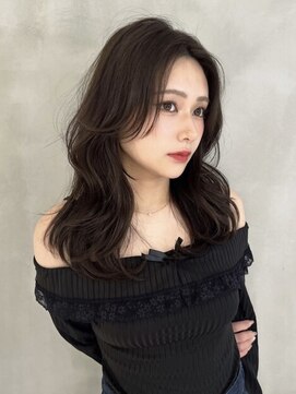ロンドカスティーヨ 四日市(Lond castillo) 【前川薫子】ミディアムレイヤー/ダークブラウン/韓国風