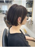☆細めハイライトボブフェザーショートマロンベージュ[船橋]