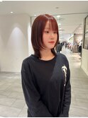 【yuuna】ブリーチ無しWカラーでRED