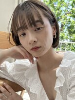 アミー 駒澤(Ammy komazawa)&nbsp;#切りっぱなしボブ #前下りボブ #顔周りレイヤー #小顔カット