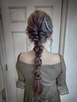 アロマ ヘアー ルーム 新宿3号店(AROMA hair room)&nbsp;バレッタ　シルバーアクセ　玉ねぎヘア