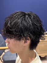ハッシュタグネイビー 仙台駅前店(#NAVY) 波巻きツイスパ仙台美容室サーフカールフェザーショート刈り上げ