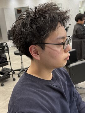 MEN’S HAIR/波巻ツイストスパイラル/フェザーパーマ/新田