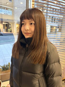 ネロ ヘアサロン 渋谷(NERO HAIR SALON) オン眉/ブラウンカラー/オリーブベージュ/アッシュカラー