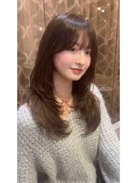 ロンドアベニール 北千住(Lond avenir) 韓国顔周り/バタフライカット/ミディアムレイヤーカット北千住