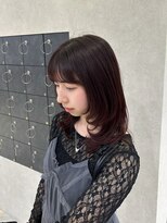 ザザ シンジュク(ZA/ZA shinjuku)&nbsp;ワンカールレイヤー×ボルドーカラー