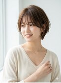 ひし形ショートボブ/ショートヘア/30代/40代/50代/清澄白河