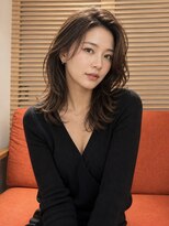 オアシスアヴェダ ザ・ペニンシュラ東京(OASIS AVEDA)&nbsp;大人の長め前髪セミロングレイヤーベージュカラー