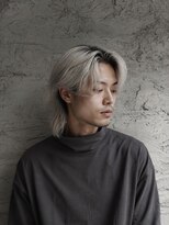 吉 船橋(kici) 船橋/ブロンドウルフ/メンズセンターパート/長め襟足