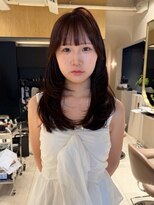 ソラス 緑地公園店(SOLAS)&nbsp;ミディアムヘア/レイヤーカット/レッドブラウン/ヘアスタイル