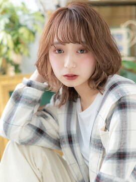 カバーヘアアンドスパ ブリス 浦和(COVER HAIR&SPA bliss) 大人ガーリーフェザーパング濡れ感ふわミディa浦和20代30代40代