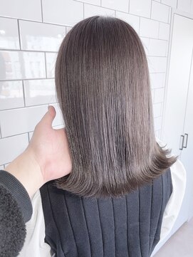 ブルー 仙台店(Blue) 《Blue》#ブリーチなし#ラベンダーグレージュ#透明感