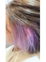エメ(Aimer h-air)&nbsp;アッシュ系カラー×インナーカラーパープル