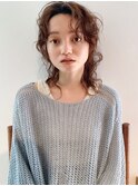 ウェーブパーマアレンジ