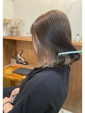 リル(re'll) 《花屋併設》外ハネボブインナー［酸性ストレート/ヘアセット］