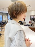 20代30代大人ガーリーショートヘアチョコレートモードショート