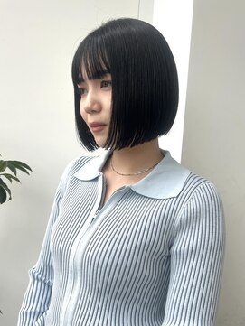 ロンド 表参道店(Lond) ボブ 切りっぱなしボブ  タッセルボブ 韓国ボブ 美髪 表参道
