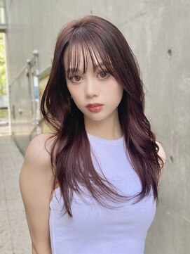 ニューヨークニューヨーク 梅田茶屋町店(NYNY) ブリーチなしカラー　ワンカラー　ワインレッド　暖色カラー