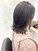 クシュ 本川越店(kusyu...)&nbsp;イメチェンホワイトブロンド外ハネボブ美髪ワイドバング韓国黒髪